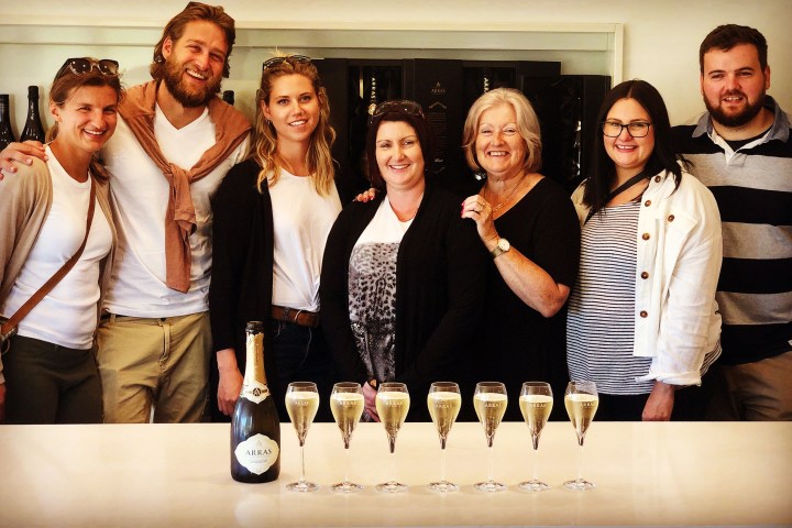 a group of people posing for a photo